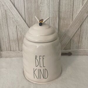 Rae Dunn Artisan Bee Kind Large Honeycomb Bee Canister
